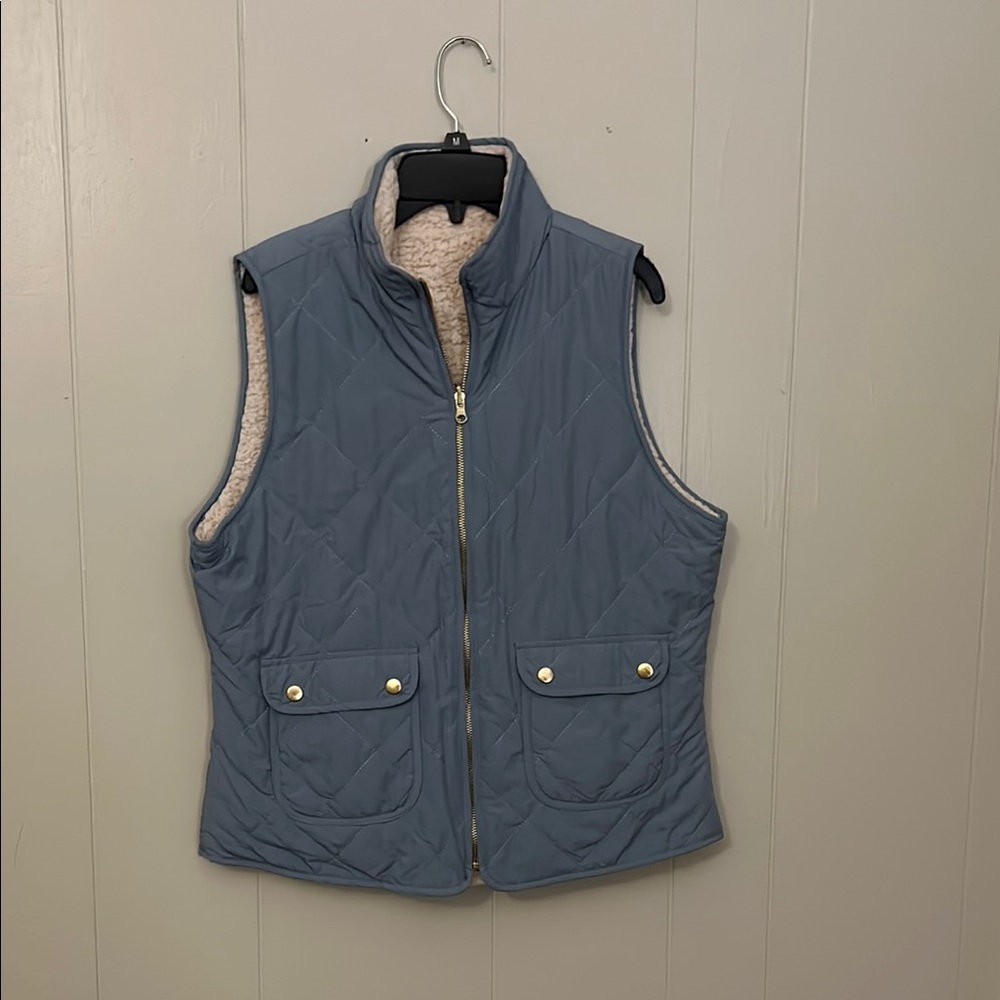 Women's Quilted Vest - Blue